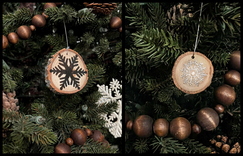diy wood slice ornaments