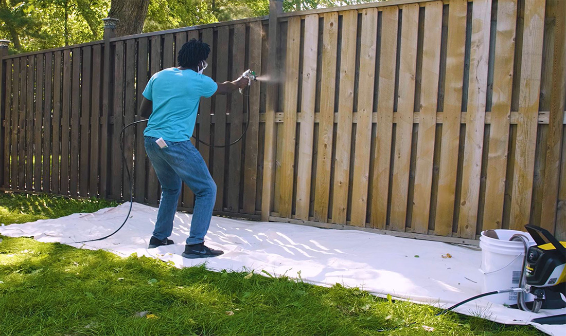 How to Stain a Fence with a Paint Sprayer